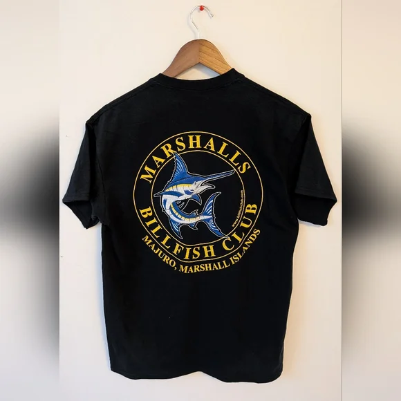 Black T-Shirt with Gold Graphic - Picture 6 of 6